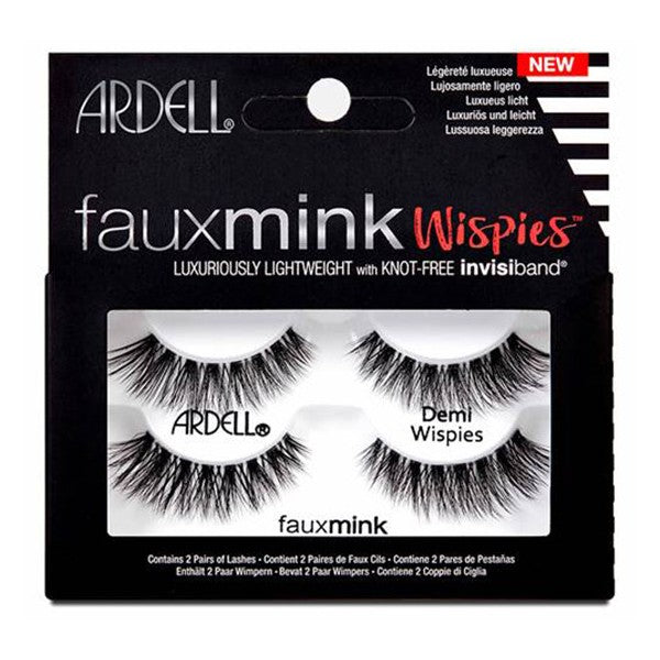 Faux Mink Demi Wispies 2 pary sztucznych rzęs Black For Cheap