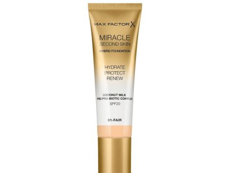 Miracle Second Skin Hybrid Foundation podkład nawilżający z filtrem 01 Fair 30ml on Sale