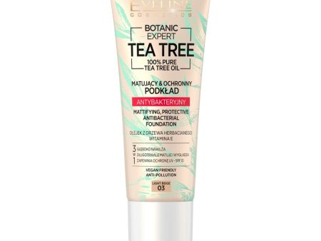 Botanic Expert Tea Tree Foundation matujący ochronny podkład antybakteryjny 03 Light Beige 30ml Sale