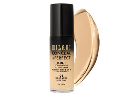 Conceal + Perfect 2-in-1 Foundation + Concealer kryjący podkład do twarzy 03 Light Beige 30ml Online Hot Sale