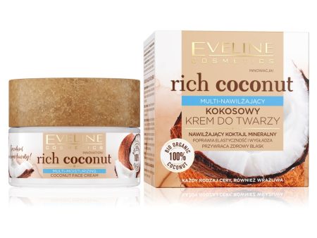 Rich Coconut multi-nawilżający kokosowy krem do twarzy 50ml For Sale