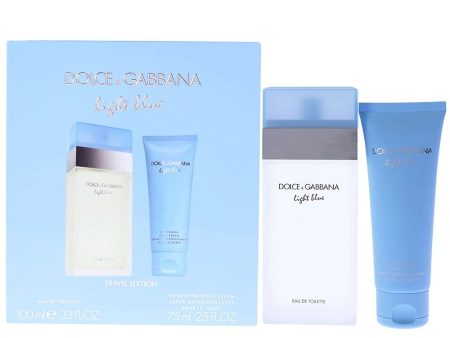 Light Blue Woman zestaw woda toaletowa spray 100ml + krem do ciała 75ml Online now