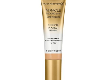 Miracle Second Skin Hybrid Foundation podkład nawilżający z filtrem 04 Light Medium 30ml Online Hot Sale