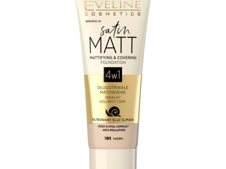 Satin Matt Foundation matujący podkład do twarzy 101 Ivory 30ml For Discount