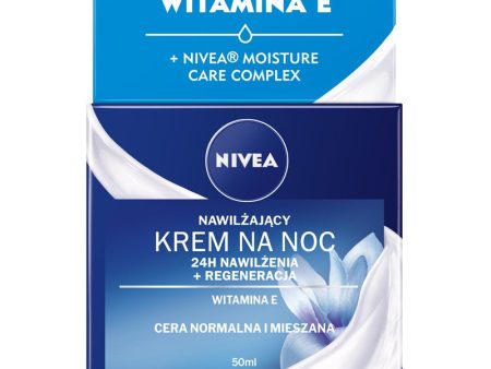 24H Nawilżenia + Regeneracja nawilżający krem na noc cera normalna i mieszana 50ml For Sale