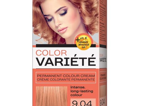 Variete Color Permanent Colour Cream farba trwale koloryzująca 9.04 Miedziany Blond 110g Cheap