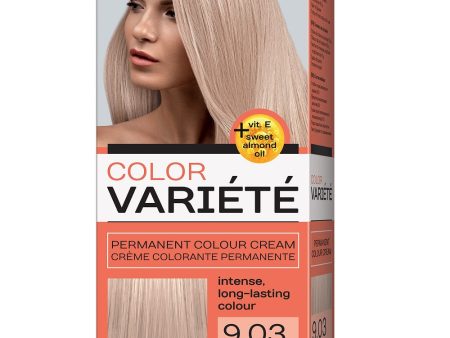 Variete Color Permanent Colour Cream farba trwale koloryzująca 9.03 Szampański Blond 110g on Sale