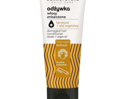 Daily Care odżywka do włosów zniszczonych Keratyna & Olej Arganowy 250ml Hot on Sale