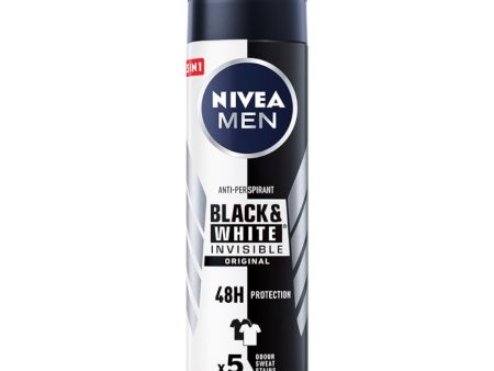 Men Black&White Invisible Original antyperspirant spray 150ml Online Sale