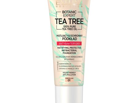 Botanic Expert Tea Tree Foundation matujący ochronny podkład antybakteryjny 01 Porcelain 30ml Supply