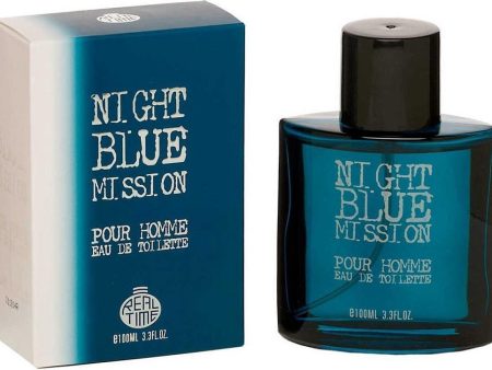 Night Blue Mission Pour Homme woda toaletowa spray 100ml Hot on Sale