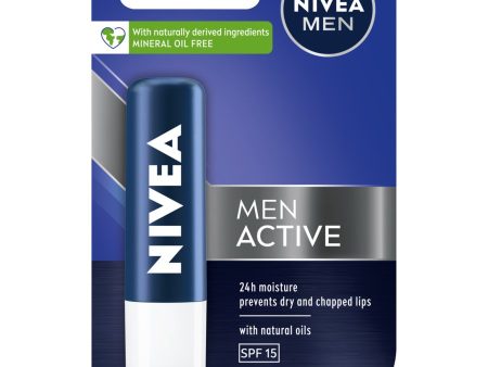 Men Active pielęgnująca pomadka do ust 4.8g on Sale