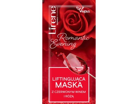 Romantic Evening liftingująca maska z czerwonym winem i różą 7ml Cheap