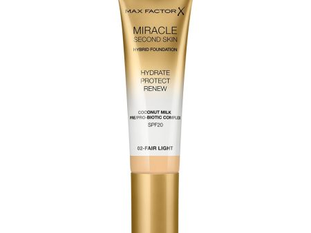 Miracle Second Skin Hybrid Foundation podkład nawilżający z filtrem 02 Fair Light 30ml Online Hot Sale