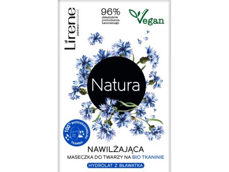 Natura nawilżająca maseczka do twarzy na BIO tkaninie Hydrolat z Bławatka 7g Online